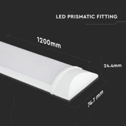 V-Tac 40W Daylight Samsung Chip LED Batten - 4ft Single -Home Lighting Store 62563 dia