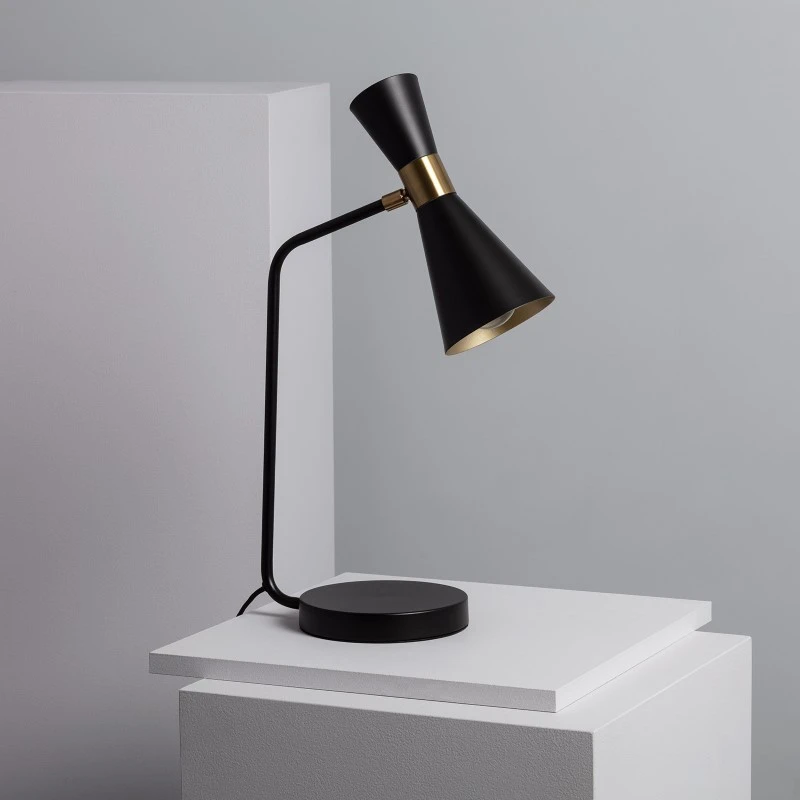 Edit Jigger Desk Lamp - Black & Gold 1 Edit Jigger Desk Lamp - Black & Gold