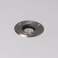 3W Warm White LED Recessed Ground Light IP67 - Stainless Steel