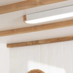 Edit Dari 18W White Selectable LED Flush Ceiling Light - White & Wood 9 Edit Dari 18W White Selectable LED Flush Ceiling Light - White & Wood -Home Lighting Store E1247 57