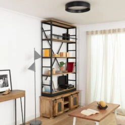 Edit 20W CCT Selectable LED Flush Ceiling Light - Black -Home Lighting Store E1248 03