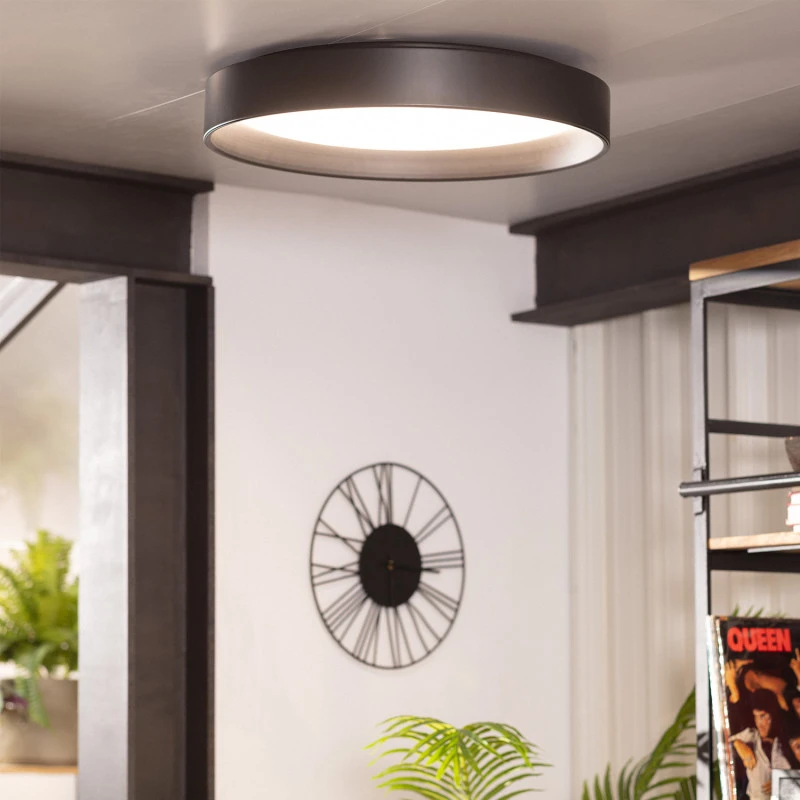 Edit 30W Colour Selectable LED Flush Ceiling Light - Black 2 Edit 30W Colour Selectable LED Flush Ceiling Light - Black - Image 2