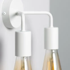 Edit Jayso 2 Arm Wall Light - White -Home Lighting Store E1381 005