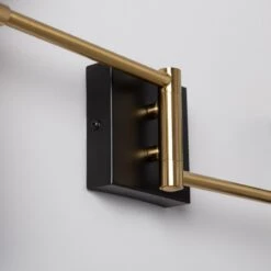 Edit Jigger 2 Arm Wall Light - Black & Gold -Home Lighting Store E1385 05