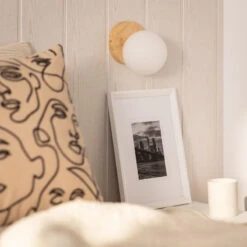 Edit Kamulo Wall Light - White & Wood -Home Lighting Store E1389 03