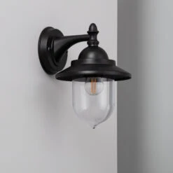 Edit Klasik Outdoor Hanging Lantern Wall Light - Black