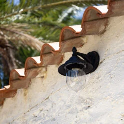 Edit Klasik Outdoor Hanging Lantern Wall Light - Black -Home Lighting Store E1402 003