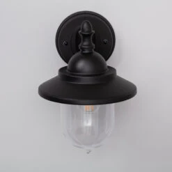 Edit Klasik Outdoor Hanging Lantern Wall Light - Black -Home Lighting Store E1402 006