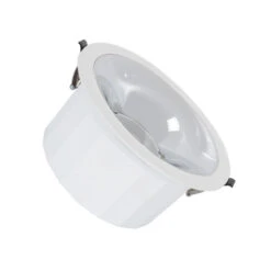 Round Luxpremium 36W Warm White LED Downlight Cutout 140mm With LIFUD Driver - White