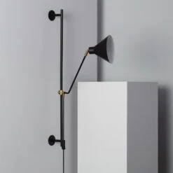 Edit Oga Adjustable Wall Light With Plug - Black -Home Lighting Store E2082 06