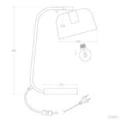 Edit Kengele Desk Lamp - Gold -Home Lighting Store E2623 009