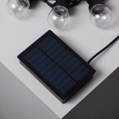 Edit 7m Kepler LED Solar Festoons - 8 Lights - Black -Home Lighting Store E2628 05