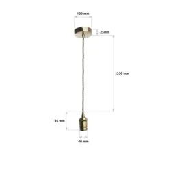 Edit Sinatra Ceiling Pendant Light - Bronze -Home Lighting Store E2651 007