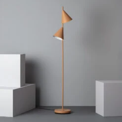 Edit Whirlwind 2 Light Floor Lamp - Camel