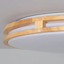 Edit 20W Flush LED Ceiling Light - Wood -Home Lighting Store E2739 006