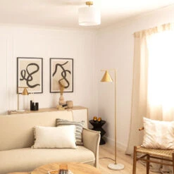 Edit Tinos Floor Lamp - Golden -Home Lighting Store E2810 20