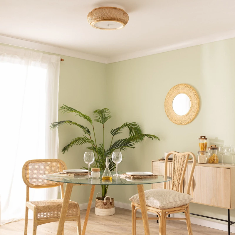 Edit Sorolla Flush Bamboo Ceiling Light - Natural 2 Edit Sorolla Flush Bamboo Ceiling Light - Natural - Image 2