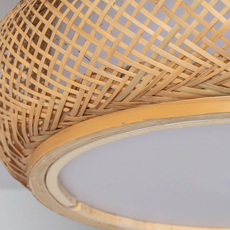 Edit Sorolla Flush Bamboo Ceiling Light - Natural 5 Edit Sorolla Flush Bamboo Ceiling Light - Natural - Image 5