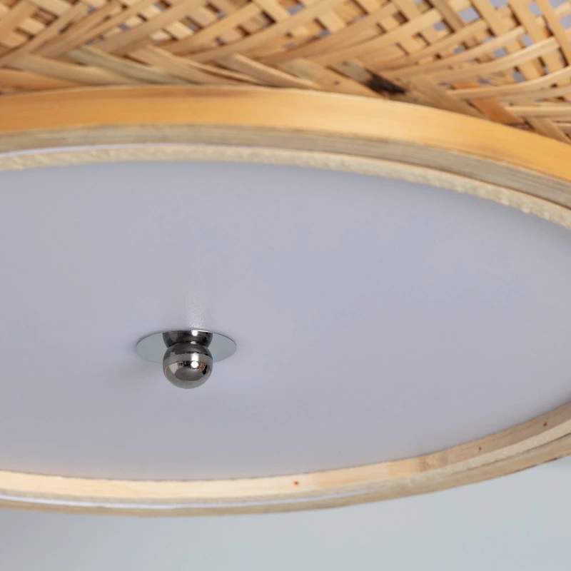 Edit Sorolla Flush Bamboo Ceiling Light - Natural 6 Edit Sorolla Flush Bamboo Ceiling Light - Natural - Image 6