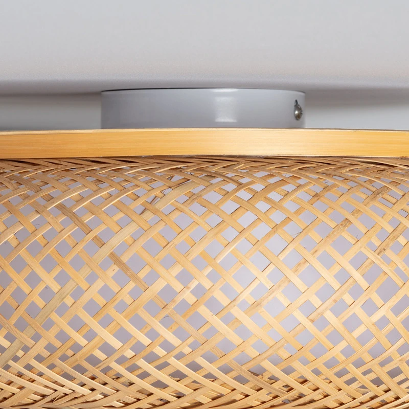 Edit Sorolla Flush Bamboo Ceiling Light - Natural 7 Edit Sorolla Flush Bamboo Ceiling Light - Natural - Image 7