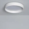 Edit 20W Broadway Round Panel Flush Ceiling Light - White