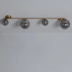 Edit Amatler 4 Light Flush Ceiling Light - Brass -Home Lighting Store E3215 07