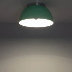 Edit Bosco Flush Ceiling Light - Mint Green & Silver -Home Lighting Store E3221 03