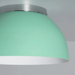 Edit Bosco Flush Ceiling Light - Mint Green & Silver -Home Lighting Store E3221 04