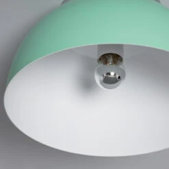 Edit Bosco Flush Ceiling Light - Mint Green & Silver -Home Lighting Store E3221 05