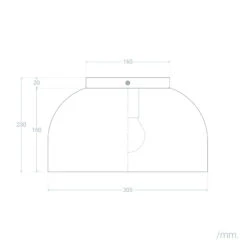 Edit Bosco Flush Ceiling Light - Mint Green & Silver -Home Lighting Store E3221 07