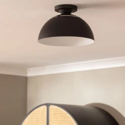 Edit Demeter Flush Ceiling Light - Black -Home Lighting Store E3224 03