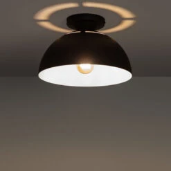 Edit Demeter Flush Ceiling Light - Black -Home Lighting Store E3224 05