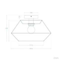 Edit Moksha Flush Ceiling Light - Natural 13 Edit Moksha Flush Ceiling Light - Natural -Home Lighting Store E3231 007