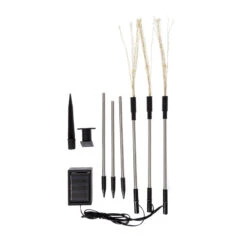 Edit Set Of 3 Dandelion LED Spikes With Solar Charger -Home Lighting Store E3246 05