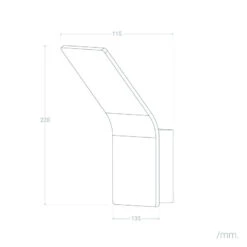 Edit Lerna LED Uplighter Wall Light - Black -Home Lighting Store E3489 007