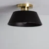 Edit Bloda Semi Flush Ceiling Light - Black