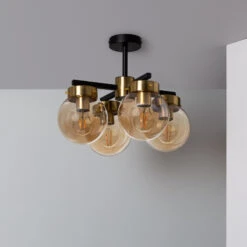 Edit Cawu 4 Arm Semi Flush Ceiling Light