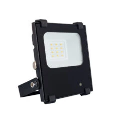 10W Dimmable Warm White LED Floodlight 1350lm PRO With Radar Sensor - Black
